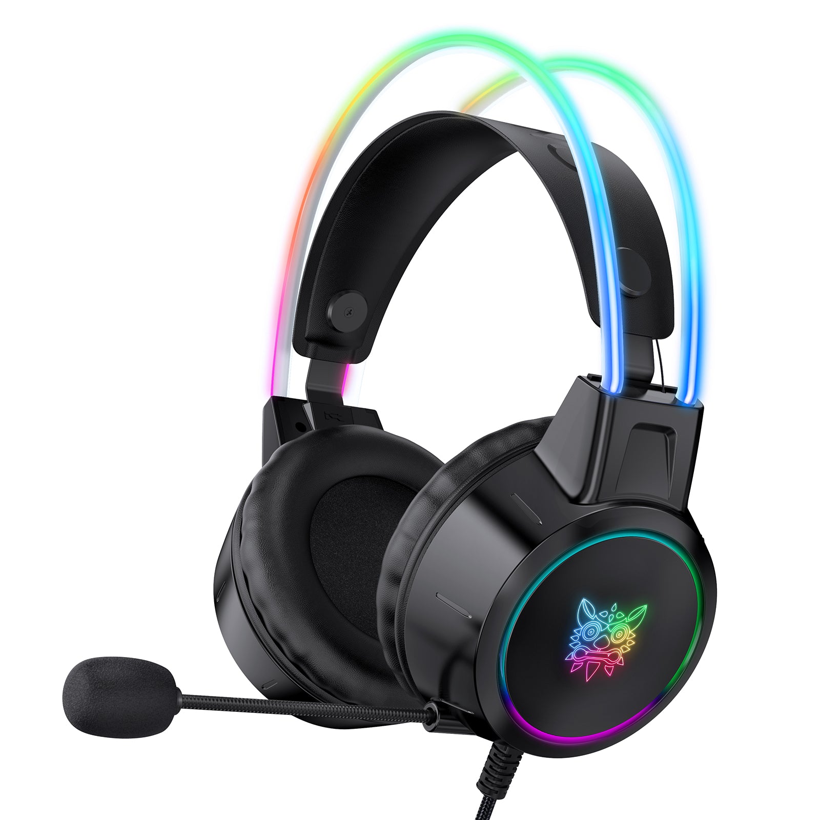 ONIKUMA X15 Pro Gaming Headset 3.5mm Wired Headset Surround Sound Gaming Headphone with RGB Lighting Effect ONIKUMA X15 Pro Gaming Headset 3.5mm Wired Headset Surround Sound Gaming Headphone with RGB Lighting Effect